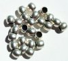 25 5x6mm Antique Silver Large Hole Metal Beads